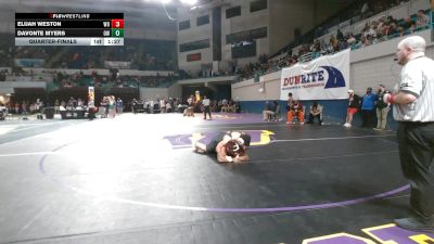215 lbs Quarterfinal - Elijah Weston, West-Oak vs Davonte Myers, Orangeburg-Wilkinson