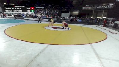 Girls 2A 190 lbs Cons. Round 5 - Aspen Hellickson, Clarkston (Girls) vs Reagan Humphries, Tumwater (Girls)