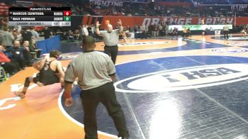 3A 165 lbs Champ. Round 1 - Max Herman, New Lenox (Lincoln-Way West) vs Marcus Quintana, Aurora (West Aurora)