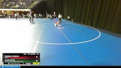 59 lbs Champ. Round 1 - Kane Kuhl, Lo-Ma Youth Wrestling Club vs Cohen Utesch, Iowa