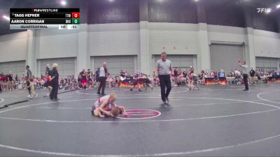 60 lbs Quarterfinal - Tagg Hefner, TJ Trained Wrestling vs Aaron Corrigan, Buckhorn