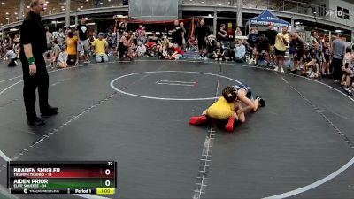 72 lbs Placement (4 Team) - Aiden Prior, Elite Squeeze vs Braden Smigler, Triumph Trained