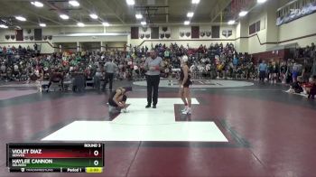 100 lbs Round 3 - Violet Diaz, Denver vs Haylee Cannon, Oelwein