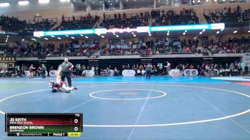 112 lbs Cons. Round 1 - Brendon Brown, Quinhagak vs JD Keith, Sitka High School