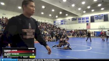 132 lbs Semifinal - Gilbert Vasquez, Venom W.C. vs Gabriel Lemos, Temecula