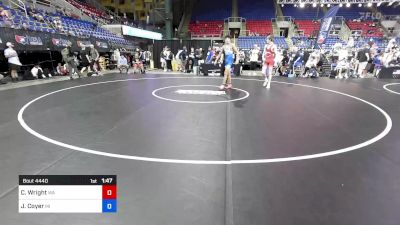 126 lbs Cons 64 #1 - Creed Wright, WA vs Joelan Coyer, MI