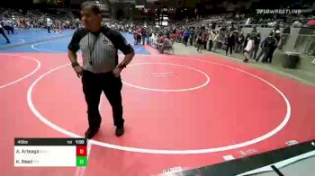 49 lbs Consolation - Adrian Arteaga, Blackwell Wrestling Club vs Kingston Reed, Pin-King All Stars