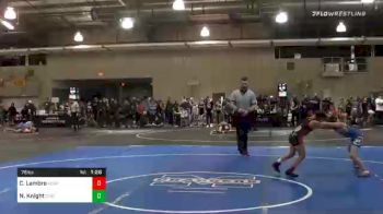 76 lbs Prelims - Crew Lambro, Team Aggression vs Noah Knight, Chickasha Wrestling