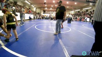 60 lbs 3rd Place - Keilen Fields, Wyandotte Youth Wrestling vs Stella Morris, Broken Arrow Wrestling Club