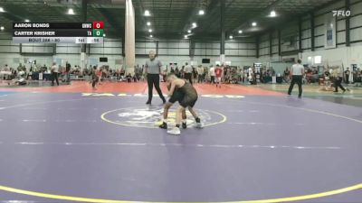 80 lbs Cons. Semi - Aaron Bonds, Great Neck Wrestling Club vs Carter Krisher, Powhatan Youth Wrestling Club