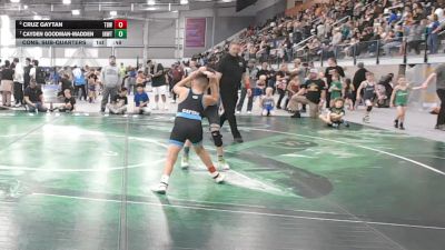 84 lbs Cons. Sub-quarters - Cayden Goodman-Madden, Inland Northwest Wrestling Training Center vs Cruz Gaytan, Toppenish Badboy Wrestling