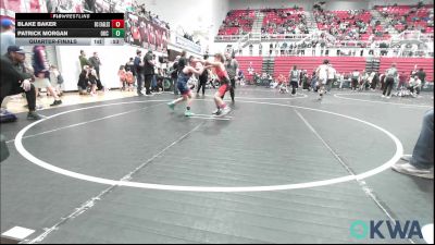 83 lbs Quarterfinal - Blake Baker, Del City Little League Wrestling vs Patrick Morgan, OKC Saints Wrestling