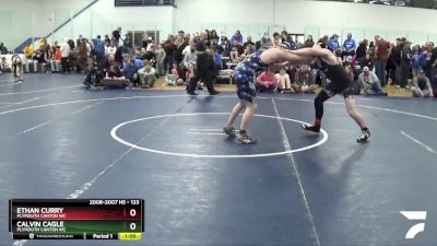 123 lbs Cons. Round 3 - Calvin Cagle, Plymouth Canton WC vs Ethan Curry, Plymouth Canton WC