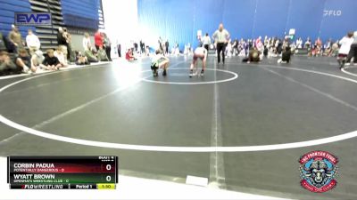 72 lbs Round 2 (4 Team) - Wyatt Brown, OpenMats Wrestling Club vs Corbin Padua, Potentially Dangerous