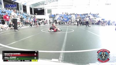 92 lbs Round 2 (4 Team) - Braxton Barnes, SEK Elite vs Paul Donnic, Victory Wrestling