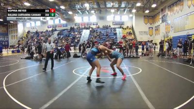 125 lbs Cons. Round 3 - Daliana Cartagena Casiano, Wellington vs Sophia Reyes, Wellington