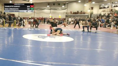132 lbs Consolation - Charlotte Darcey, Quabbin vs Maia Urbanczyk, Pentucket