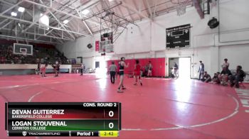 125 lbs Cons. Round 2 - Logan Stouvenal, Cerritos College vs Devan Guiterrez, Bakersfield College