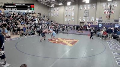 285 lbs Semifinal - Ryder Smith, Chattanoogan Christian vs Luke Skelton, Brentwood Aca.