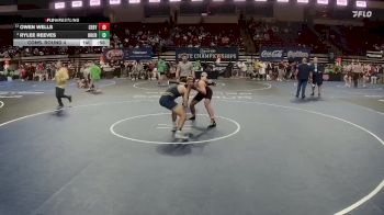 D 1 165 lbs Cons. Round 4 - Owen Wells, C.E. Byrd vs Rylee Reeves, Holy Cross