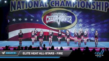 Elite Heat All-Stars - Fire [2022 L4 Senior - Small Day 2] 2022 American Cheer Power Columbus Grand Nationals