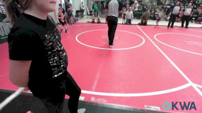 37-40 lbs Rr Rnd 1 - Paris Wellman, Poteau Youth Wrestling Academy vs Gage Peters, Roland Youth League Wrestling