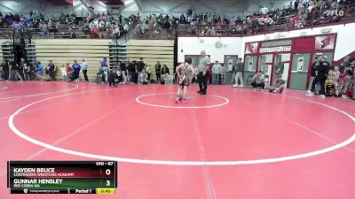 67 lbs 7th Place Match - Gunnar Hensley, Red Cobra WA vs Kayden Bruce, Contenders Wrestling Acadamy