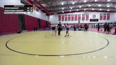 124 lbs Placement (4 Team) - Evelin Cerda Camacho, Santa Rosa College vs Ayten Elbarbary, Cuesta College