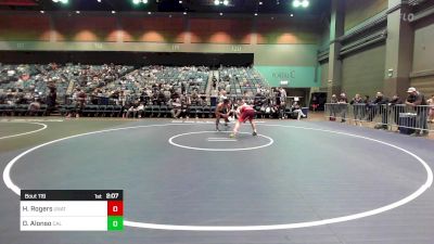 174 lbs Round Of 32 - Hudson Rogers, UNATT-Utah Valley vs David Alonso, Cal Baptist