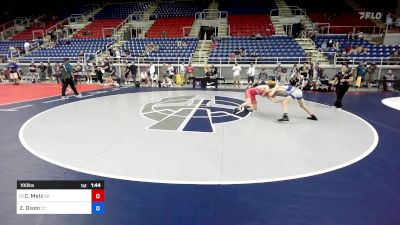 100 lbs Cons 32 #1 - Christopher Metz, GA vs Zack Dixon, CT