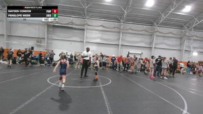 50 lbs Round 1 (6 Team) - Penelope Webb, Lady Warriors United Gold vs Hayden Condon, PA West Yellow