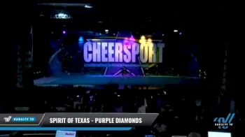 Spirit of Texas - Purple Diamonds [2021 L2 Junior - Small - B Day 1] 2021 CHEERSPORT National Cheerleading Championship