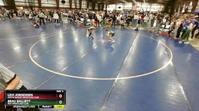 71 lbs Cons. Round 4 - Beau Balliett, Roy Wrestling Club vs Levi Jorgensen, South Summit Wrestling Club