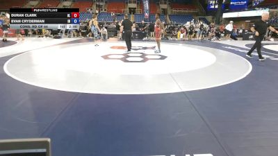 132 lbs Cons. Rd Of 64 - Duran Clark, AL vs Evan Cryderman, IN