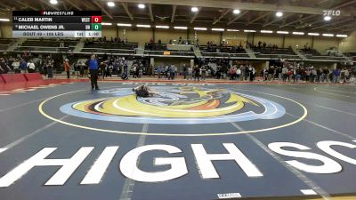 106 lbs Round Of 16 - Caleb Martin, Westerly vs Michael Owens Jr., Bishop Hendricken