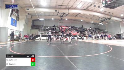 126 lbs Semifinal - Kade Runk, Sperry High School vs Riley Cox, Cleveland Public Schools