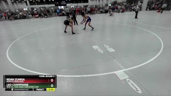 120 lbs Cons. Round 3 - Noah Zuniga, ReZults Wrestling vs Leo Champagne, Nor Cal Take Down Wrestling Club