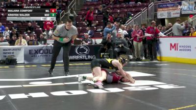100 lbs 3rd Place - Malaina Comfort, Williamsport-G vs Kristen Walzer, Montour-G