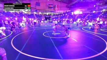 144 lbs Consi Of 4 - Kisor Savage, Willamina Bulldogs vs Cooper Ritz, Kearney Matcats