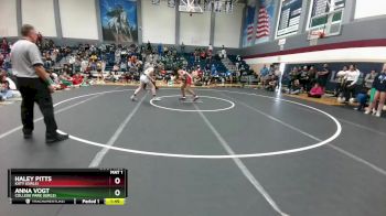 138 lbs 1st Place Match - Anna Vogt, College Park (Girls) vs Haley Pitts, Katy (Girls)