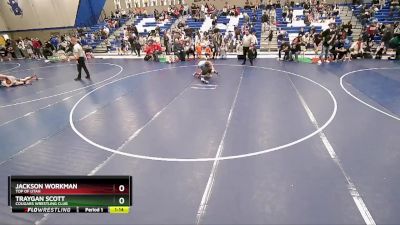 105 lbs Cons. Round 4 - Traygan Scott, Cougars Wrestling Club vs Jackson Workman, Top Of Utah