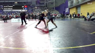 160 lbs Semis & 3rd Wb (16 Team) - Talia Robles, Elmira College vs Olivia Kinder, Eastern