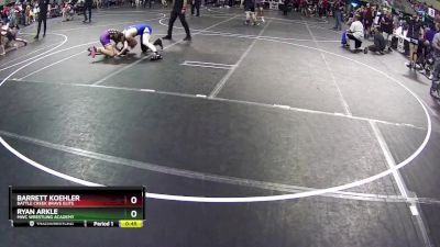 132 lbs Quarterfinal - Barrett Koehler, Battle Creek Brave Elite vs Ryan Arkle, MWC Wrestling Academy