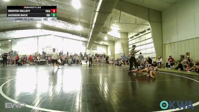 52 lbs Consi Of 8 #2 - Weston Kellett, Pocola Youth Wrestling vs Jackson Back, Salina Wrestling Club