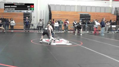 113 lbs Consi Of 8 #2 - Miguel Rivera, Brockton vs Luke Dwyer, Xaverian