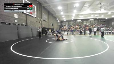 132 lbs Cons. Round 3 - Jason Andrade, Golden West vs Joseph M. Gonzalez, Sanger West