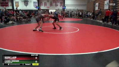 126 lbs Round 3 - Caden Greiner, Washington vs Sedric Lamb, Louisa-Muscatine