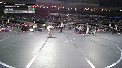 45 lbs Final - Josephina Lucas, Kingsway vs Lily Vinas, Bitetto Trained Wrestling