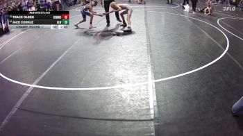 80 lbs Champ. Round 1 - Trace Olsen, Banner County MatCats Wrestling Club vs Jace Corkle, O`Neill Leprechaun Wrestling