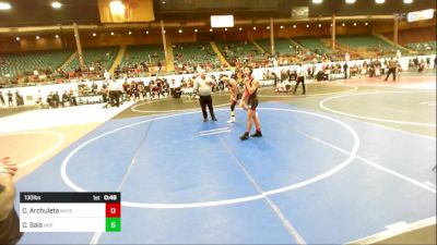 130 lbs Quarterfinal - Cj Archuleta, NM Beast vs Caiden Sais, Individual